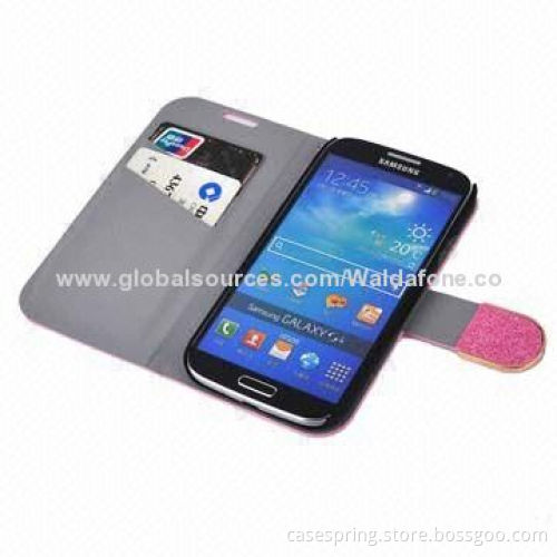 Leather Cover Case for Galaxy S4, ODM and OEM Orders Welcomed
